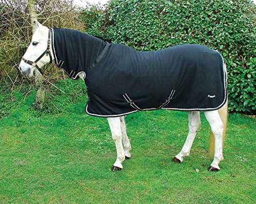 Rhinegold 0 Fleece-Teppich mit durchgehendem Hals, Schwarz, 15 cm Rhinegold 0 Fleece-Teppich mit durchgehendem Hals, Schwarz, 15 cm von Rhinegold