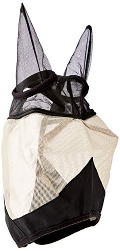 Rhinegold 0 Fly Mask with Ears-Pony Fliegenmaske, schwarz/grau von Rhinegold