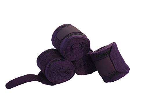 Rhinegold 0 Knitted Travel/Stable Bandages-Plum, Pflaume, Einheitsgröße von Rhinegold