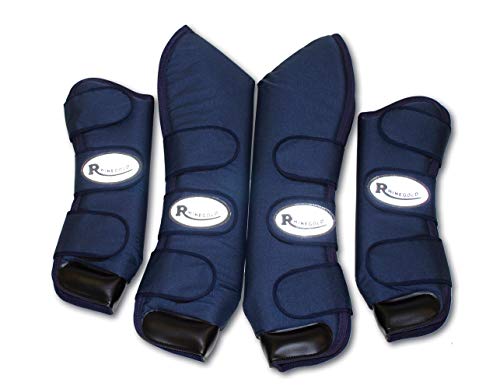 Rhinegold 0 Length Ripstop Travel Boots-Full-Navy Reisestiefel, Volle Größe von Rhinegold