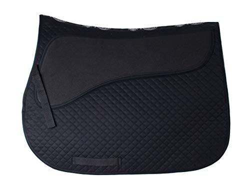 Rhinegold 0 Pressure Pad Saddle Cloth-Full-Black Schabracke, Schwarz, Volle Größe Rhinegold 0 Pressure Pad Saddle Cloth-Full-Black Schabracke, Schwarz, Volle Größe von Rhinegold