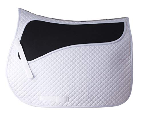 Rhinegold 0 Pressure Pad Saddle Cloth-Full-White Schabracke, weiß, Volle Größe Rhinegold 0 Pressure Pad Saddle Cloth-Full-White Schabracke, weiß, Volle Größe von Rhinegold
