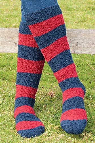 Rhinegold 0 Soft Touch Kniestrümpfe Marineblau Socken, Dunkelblau/Rot, Einheitsgröße von Rhinegold