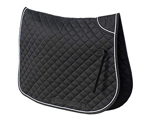 Rhinegold 0 Twin Bound Saddle Cloth-Cob-Black Schabracke, Schwarz Rhinegold 0 Twin Bound Saddle Cloth-Cob-Black Schabracke, Schwarz von Rhinegold