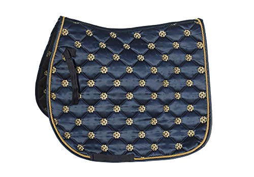 Rhinegold 415-C-NAVY Lucky Clover Satinschabracke, Navy, Cob Rhinegold 415-C-NAVY Lucky Clover Satinschabracke, Navy, Cob von Rhinegold