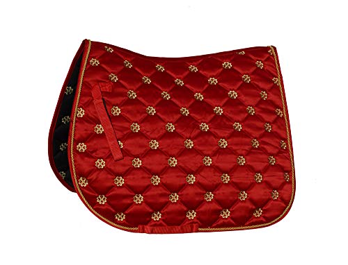 Rhinegold 415-C-RED Lucky Clover Satinschabracke, rot, Cob Rhinegold 415-C-RED Lucky Clover Satinschabracke, rot, Cob von Rhinegold