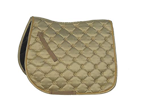 Rhinegold 415-P-GOLD Lucky Clover Satinschabracke, Gold, Pony Rhinegold 415-P-GOLD Lucky Clover Satinschabracke, Gold, Pony von Rhinegold