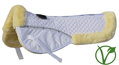 Rhinegold 448-p-wh/Nat Luxe Pelz-Halb-Pad, Weiß/Natur, Pony Rhinegold 448-p-wh/Nat Luxe Pelz-Halb-Pad, Weiß/Natur, Pony von Rhinegold