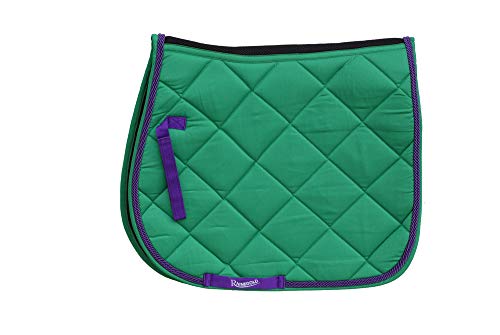 Rhinegold Carnival Belüftete Sattelauflage, Unisex, 416-F-GRN, grün, Volle Größe Rhinegold Carnival Belüftete Sattelauflage, Unisex, 416-F-GRN, grün, Volle Größe von Rhinegold