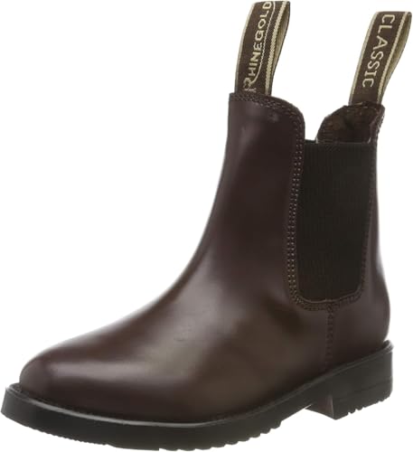 Rhinegold Comfey Jodpur-Stiefel für Kinder, klassische Leder-Reitstiefel, traditioneller Reitstiefel, kein Reißverschluss, einfaches An- und Ausziehen, elastische Seiten, Mädchen und Jungen, Rhinegold Comfey Jodpur-Stiefel für Kinder, klassische Leder-Reitstiefel, traditioneller Reitstiefel, kein Reißverschluss, einfaches An- und Ausziehen, elastische Seiten, Mädchen und Jungen, von Rhinegold