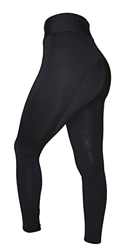 Rhinegold Damen 746-8-schwarz Kniestrumpfhose aus Silikon, Schwarz, 34 von Rhinegold