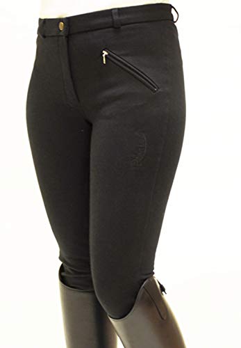 Rhinegold Damen Elite Thermo-BHS, Größe 42, Schwarz Reithose, Size 14 (EU42) von Rhinegold