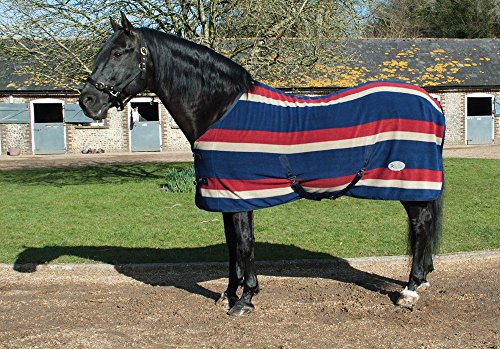 Rhinegold Elite Fleecedecke, 0, Burgundy Stripe, 1,9 m Rhinegold Elite Fleecedecke, 0, Burgundy Stripe, 1,9 m von Rhinegold