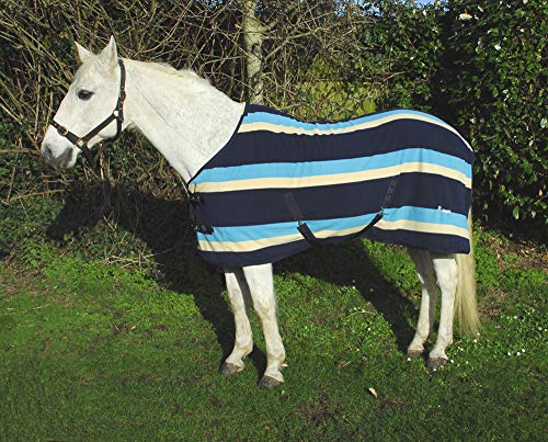 Rhinegold Elite Fleecedecke, 0, Turquoise Stripe, 1,9 m Rhinegold Elite Fleecedecke, 0, Turquoise Stripe, 1,9 m von Rhinegold
