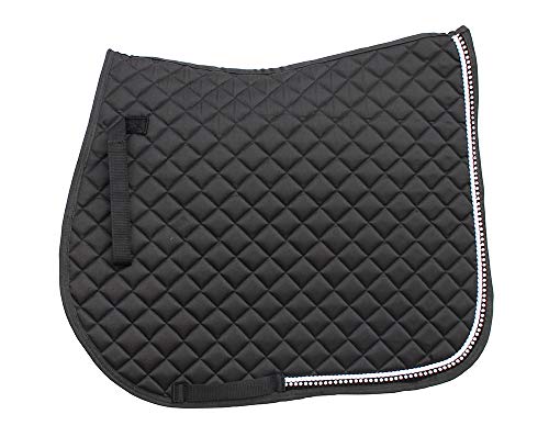 Rhinegold 0 Elite Schabracke mit Diamantbesatz, Pony-Schwarz Rhinegold 0 Elite Schabracke mit Diamantbesatz, Pony-Schwarz von Rhinegold