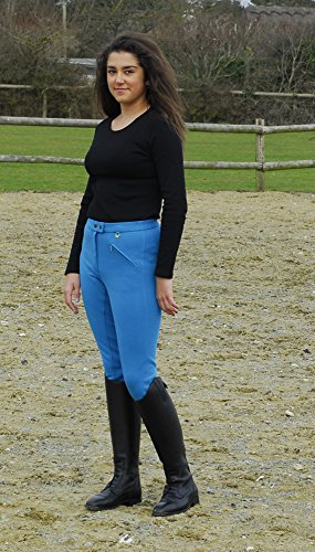 Rhinegold Essential Jodhpurs-UK 18 (EU 46)-Turquoise Reithose, Türkis, UK18 von Rhinegold