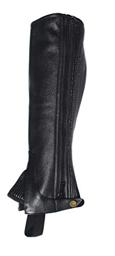 Rhinegold Unisex Kinder Kinder Leder 1/2 – Medium Schwarz Halb Chaps, Schwarz Rhinegold Unisex Kinder Kinder Leder 1/2 – Medium Schwarz Halb Chaps, Schwarz von Rhinegold