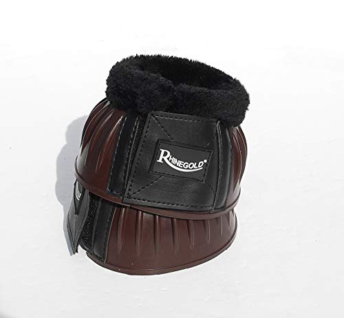 Rhinegold Überziehstiefel aus Fleece, 0, braun/schwarz, Größe S von Rhinegold