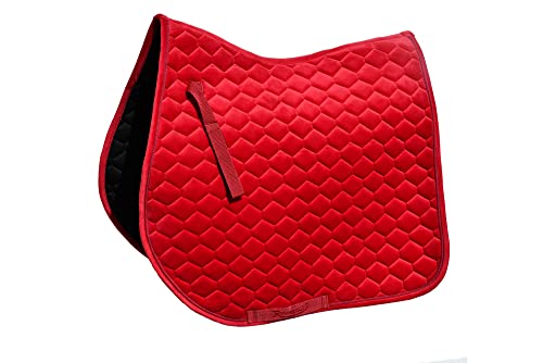 Rhinegold Velvet Hexagon GP Schabracke Full-Rose rot Rhinegold Velvet Hexagon GP Schabracke Full-Rose rot von Rhinegold