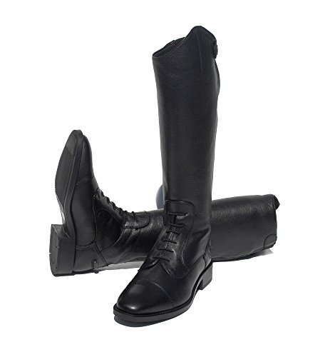 Rhinegold Young Rider Elite Reitstiefel aus weichem Leder, Schwarz - Größe: 4 (EU37) von Rhinegold