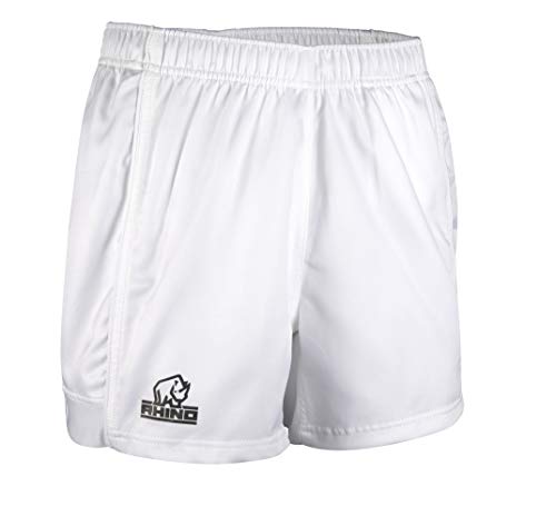 Rhino Auckland Unisex Rugby-Shorts, SS01, Weiß, L Rhino Auckland Unisex Rugby-Shorts, SS01, Weiß, L von Rhino