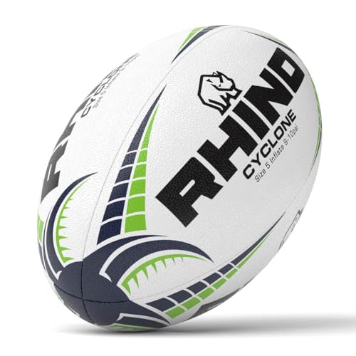 Rhino Cyclone Rugbyball, Weiß, Größe 3 Rhino Cyclone Rugbyball, Weiß, Größe 3 von Rhino