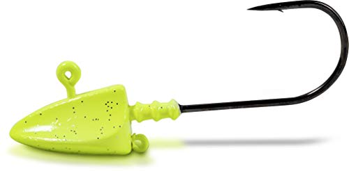 Rhino Premium Jig Force Angelhaken mit Jigköpfen Meeres Angeln Angel Zubehör für Gummifische, UV gelb, 6/0 Rhino Premium Jig Force Angelhaken mit Jigköpfen Meeres Angeln Angel Zubehör für Gummifische, UV gelb, 6/0 von Rhino