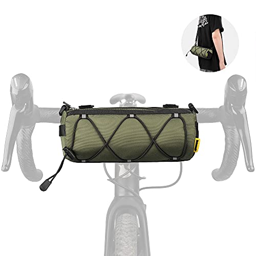 Rhinowalk Fahrrad Lenkertasche Vordertasche Fahrradtasche Aufbewahrungstasche mit Schultergurt für Rennrad Mountainbike Radfahren Reisen von Rhinowalk