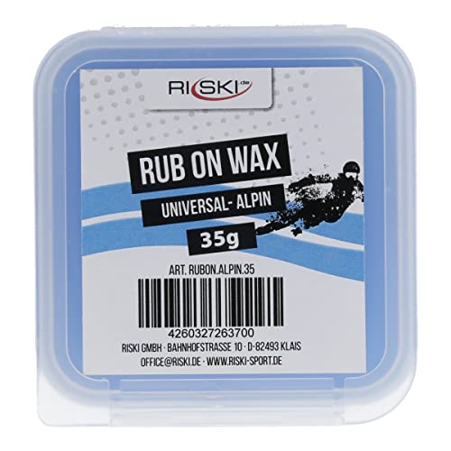 RiSki Rub On Ski Wax - Aufreibwax für Alpinski - universal 35g RiSki Rub On Ski Wax - Aufreibwax für Alpinski - universal 35g von RiSki