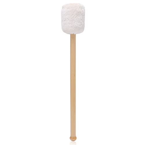 Bass Drum Mallet, Bass Drumstick Timpani Mallet Wool Head Drum Stick Ahornholzgriff für Percussion Instrument Zubehör von RiToEasysports