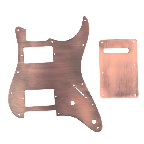 HH Pickguard, RiToEasysports Guitars Kupfer HH Pickguard & Back Plate Tremolo Cavity Cover für ST Gitarre von RiToEasysports