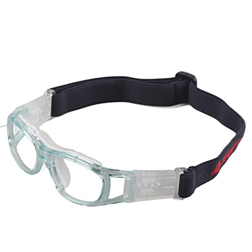 Kinder Sport Brille, Einstellbare Hochfeste Bequeme Fußball-Basketball-Sport Brille für Teenager (Blau) von RiToEasysports