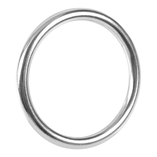 O-Ring aus Edelstahl 304, Geschweißter Boot-Marine-Ring, Runder O-Ring für Gurtband, (06045 Drahtdurchmesser 6 mm * Innendurchmesser 45 mm) von RiToEasysports