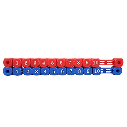 RiToEasysports 2 Stück Tischfußball Zähler, blau rot Mini Tisch Fußball Tischfußball Spiel Billard Scoring Unit Anzeigetafel Air Hockey Tischspiel Tisch Ersatzteil Schach, Freizeitsport Freizeitsport von RiToEasysports