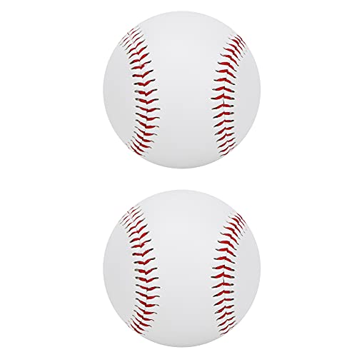 RiToEasysports 2 Stück Weiche Füllung Schlagball Baseball Softball aus PU-Material für Baseballschläger Massivholzschläger (Weicher Ball) von RiToEasysports