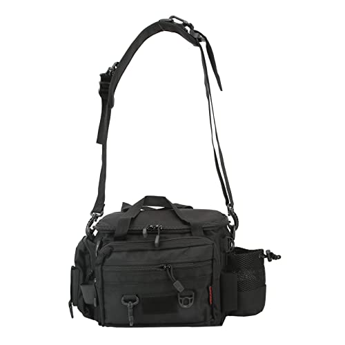 23L Angeltasche mit Großer Kapazität, 15 Kg Traglast IPX4 Wasserdichte Multifunktionale Crossbody-Angelausrüstungstasche mit Schultergurt von RiToEasysports