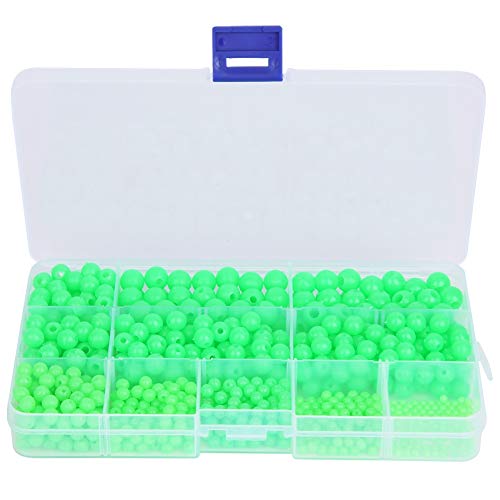 820Pcs Multi Models Leuchtende Angelperlen Runde geformte Angelperlen für Salzwasser-Süßwasser 820Pcs Multi Models Leuchtende Angelperlen Runde geformte Angelperlen für Salzwasser-Süßwasser von FOXCUP