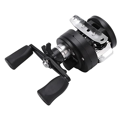 RiToEasysports Angelrolle, 6,2: 1 Hochgeschwindigkeits-Trolling-Rolle, Leichte Trommeltrommel-Angelrolle aus Metall, Baitcaster-Angelrolle, Geeignet für Bach-Felsenangeln (DKS50 Rechtshänder) von RiToEasysports