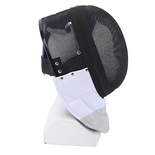 RiToEasysports CE350N-Standardmasken, Zuverlässiger Schutz, Verdickte Lätzchen, Blendfreie Oberfläche, Leicht und Bequem, Fechtmaske mit Metallgeflecht und Wasserdichtem Futter (L) von RiToEasysports