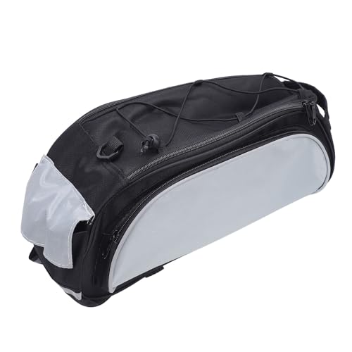 RiToEasysports Fahrradträgertasche, 600D Polyester, Fahrradtaschen, Gepäckträgertasche, Fahrradträger, Rücksitz-Aufbewahrungstasche für Pendler, Reisen Im Freien (Schwarzgrau) von RiToEasysports