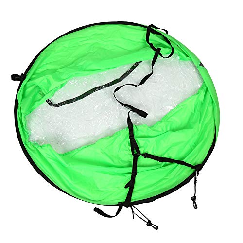 RiToEasysports Faltbares Kajak-Windpaddel, 3 Farben, 108 cm Großes Brettsegel mit Klarem Fenster und Aufbewahrungstasche für Kajak, Boot, Segelboot, Kanu (Grün) von RiToEasysports