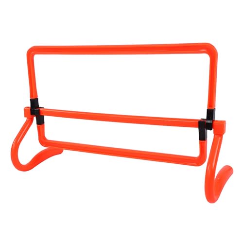 Fußball Hürden Set, 5 Stück Fußball Fußball Training Einstellbare Beweglichkeit Hürden Trainingsausrüstung Orange Hürden Fußball Hürden von RiToEasysports