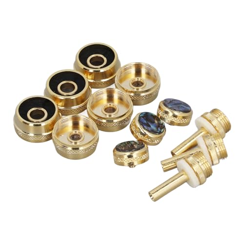 Trompetenventil-Fingerknopf, 12-teiliges Set Trompetenventilkappe und Stab, Exquisite Abalone-Muschel-Trompetenventilteile Zur Reparatur Trompetenventil-Fingerknopf, 12-teiliges Set Trompetenventilkappe und Stab, Exquisite Abalone-Muschel-Trompetenventilteile Zur Reparatur von RiToEasysports