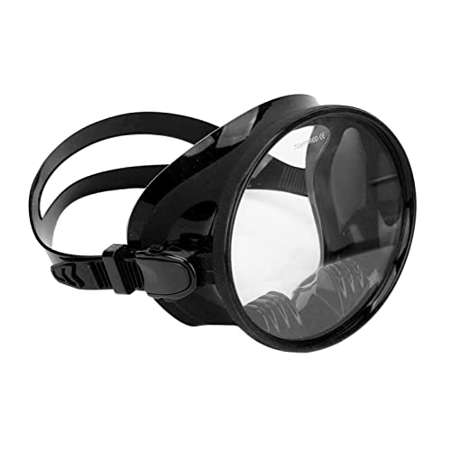 Weitsicht-Schnorchelbrille, Beschlagfrei, Auslaufsicher, Tauchbrille für Männer und Frauen mit Verstellbarem Kopfband, Bequemes Tragen (BLACK) von RiToEasysports