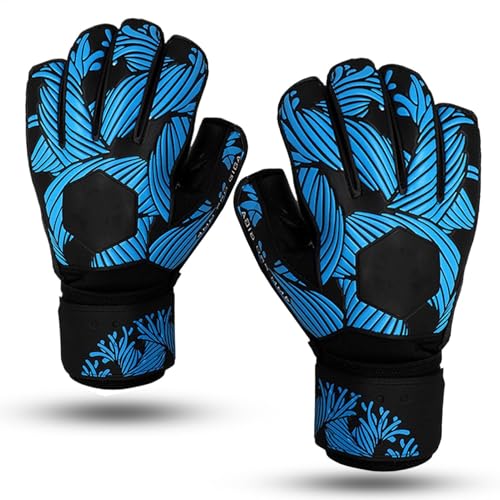 Sports Gloves, Youth Anti-Slip Receiver Gloves, Breathable Receiving Gloves, Adjustable Protective Gear for Games and Costumes, Perfect for Football and Other Sports Activities von Riaisttd