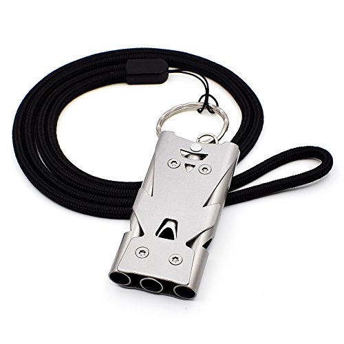 makstore 150dB LAUT Trillerpfeife Edelstahl-Pfeife Whistle Notfall Signalpfeife in Silber, 58x27mm makstore 150dB LAUT Trillerpfeife Edelstahl-Pfeife Whistle Notfall Signalpfeife in Silber, 58x27mm von makstore