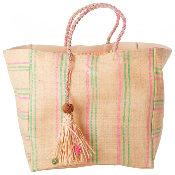 Rice - Fabric Shopping Bag - Tasche Gr One Size beige von Rice