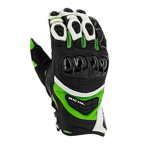 Richa Guantes Stealth, Unisex-Erwachsene Handschuhe, Grün, X-Small - 5STL 1500 XS von Richa