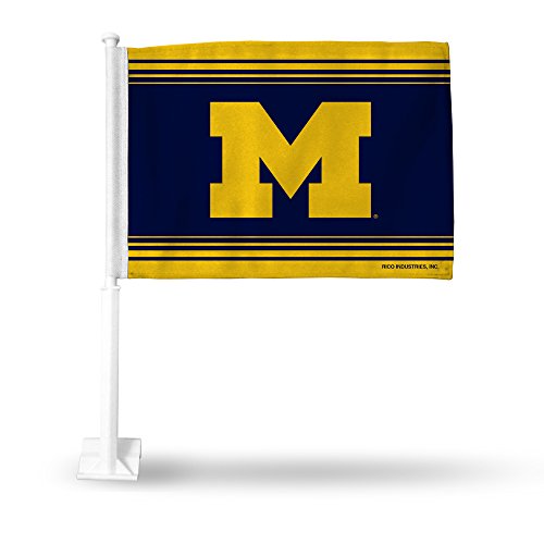 NCAA Michigan Wolverines – Blaue Autofahne mit mitgeliefertem Stab NCAA Michigan Wolverines – Blaue Autofahne mit mitgeliefertem Stab von Rico Industries