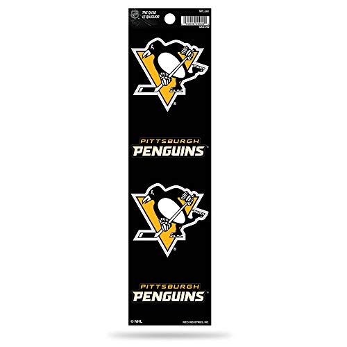 NHL Rico Industries Die Cut 4-Piece The Quad Sticker Sheet, Pittsburgh Penguins Team Color, 3 x 11.5-inches NHL Rico Industries Die Cut 4-Piece The Quad Sticker Sheet, Pittsburgh Penguins Team Color, 3 x 11.5-inches von Rico Industries